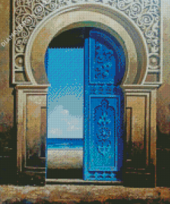 Traditional Door To The Sea Diamond Painting