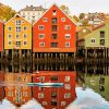 Trondheim Houses Diamond Painting