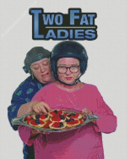 Two Fat Ladies Poster Diamond Paitntings