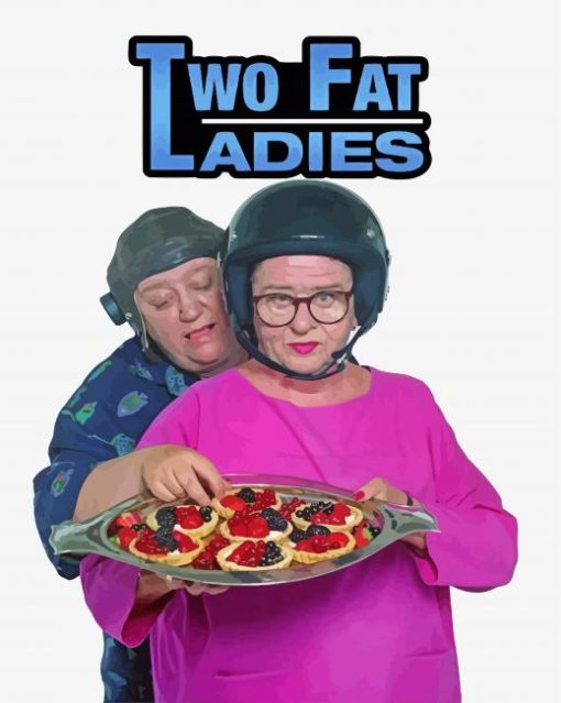 Two Fat Ladies Poster Diamond Paitntings