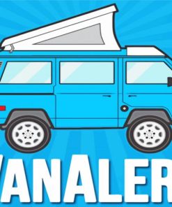 Vanagon Illustration Diamond Painting