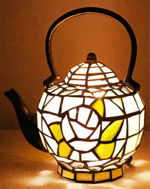 Victorian Teapot Lamp Deco Diamond Painting