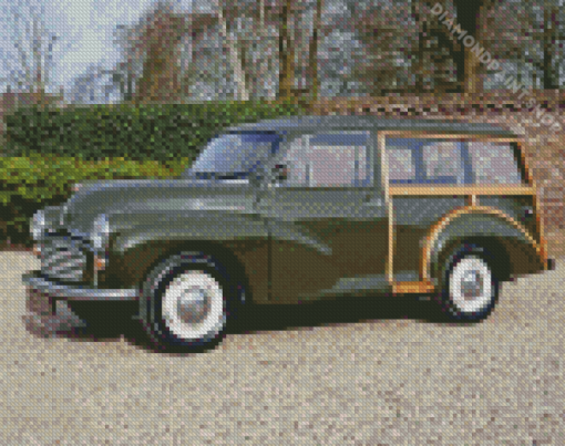 Vintage Morris Minor Traveller Diamond Paintings