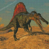 Wild Spinosaurus Dinosaur Diamond Painting