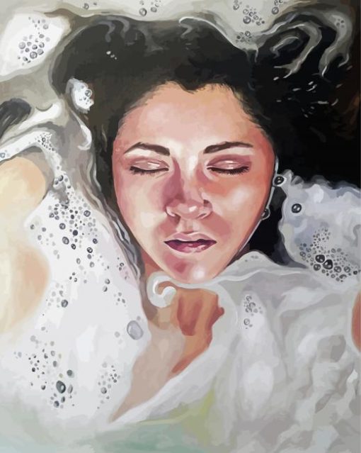 Woman Taking Bath Diamond Painting