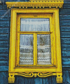 Yellow Window Diamond Paintings