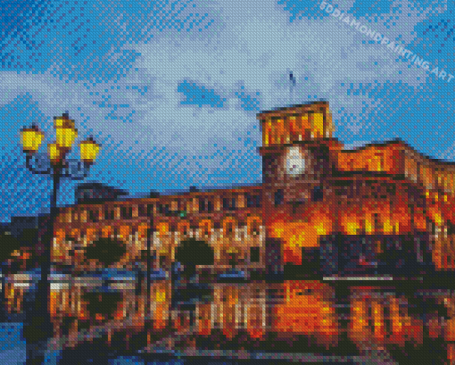 Yerevan Republic Square Diamond Painting