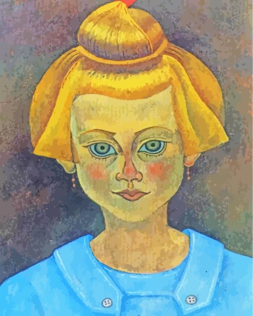 Young Girl Portrait Miro Art Diamond Paintings