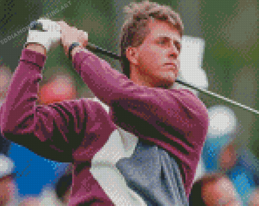 Young Phil Mickelson Golfer Diamond Painting