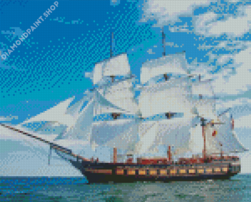 Aesthetic American Tall Ships Diamond Paintings