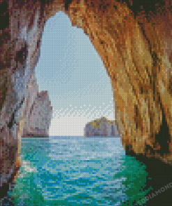 Aesthetic Blue Grotto Capri Diamond Painting