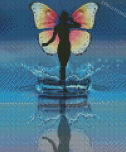 Aesthetic Butterfly On Water Diamond Painting