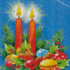 Aesthetic Christmas Candles Diamond Paintings