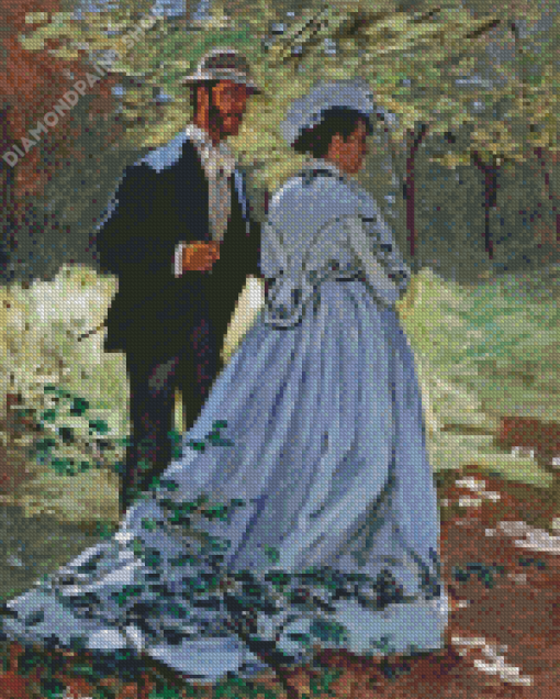 Aesthetic Impressionism Couple Illustration Diamond Paintings