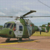 Aesthetic Lynx Helicopter Diamond Painting
