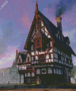 Aesthetic Medieval Inn Diamond Painting