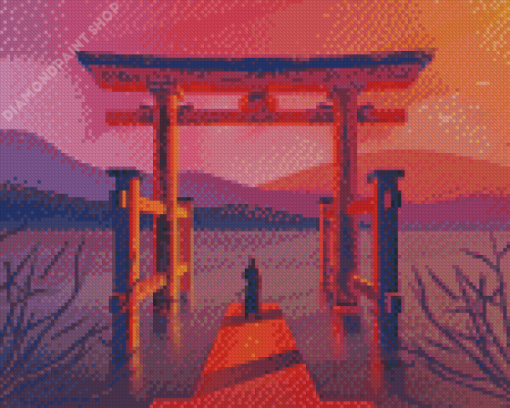 Aesthetic Torii Gate Diamond Paintings