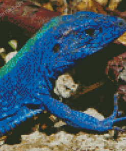 Aesthetic Blue Lizard Diamond Painting