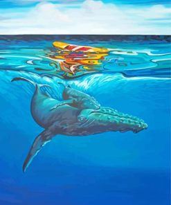 Aesthetic Humpback Whale Diamond Painting