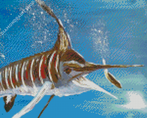 Aesthetic Marlin Swordfish Diamond Painting