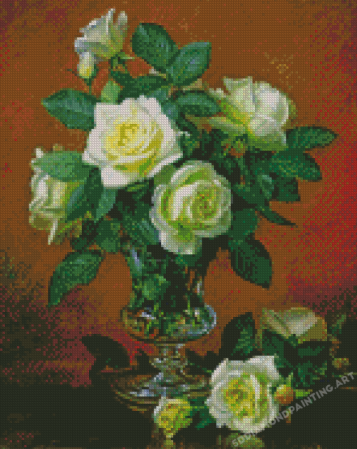 Albert Williams Yellow Roses Diamond Painting