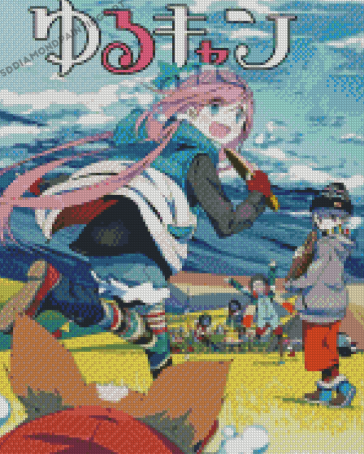 Anime Laid Back Camp Poster Diamond Painting