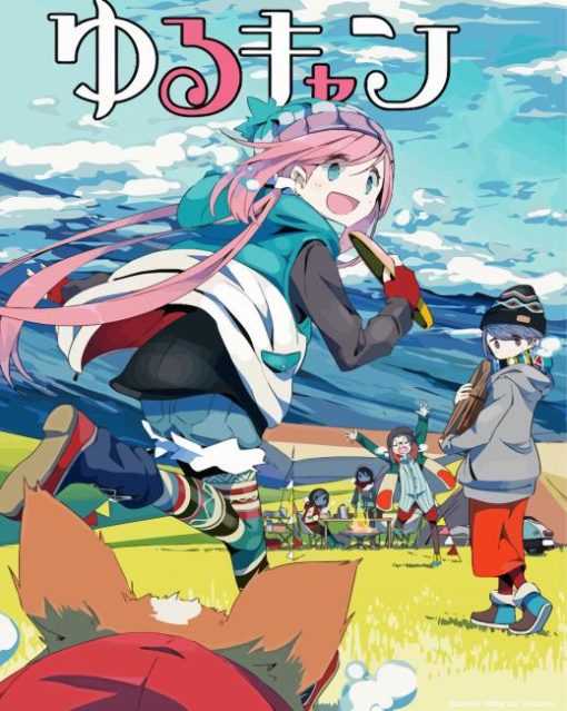Anime Laid Back Camp Poster Diamond Painting