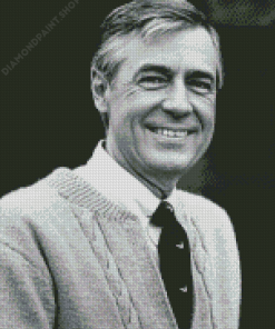 Black And White Mr. Rogers Diamond Paitntings