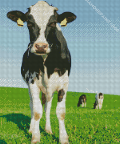 Black And White Cows Diamond Paintings