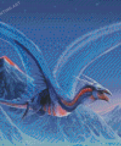 Blue Dragon Creature Diamond Painting