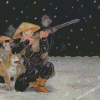 Chinese Hunter In Snow Diamond Painting