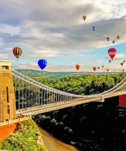 Clifton Suspension Bridge Balloons Diamond Painting