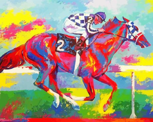 Colorful Secretariat Diamond Painting