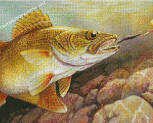 Cool Walleye Fishing Diamond Painting