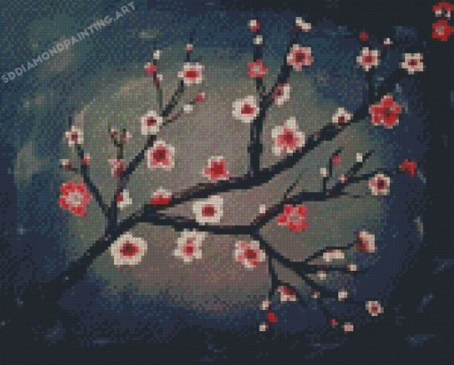Floral Tree Branches Diamond Paintings