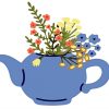 Flower And Teapot Art Diamond Painting