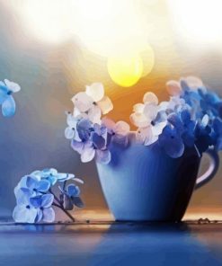 Flowers And Cup Diamond Painting