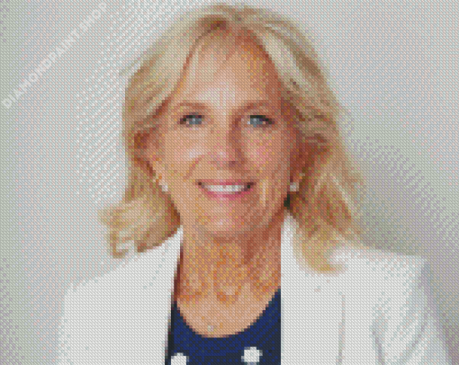 Jill Biden Smiling Diamond Painting