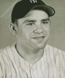 Monochrome Yogi Berra Diamond Painting