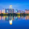 Nanning City Reflection Diamond Painting