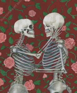 Romance Love Skeletons Diamond Paintings