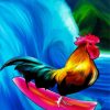 Rooster Surfing Diamond Paintings