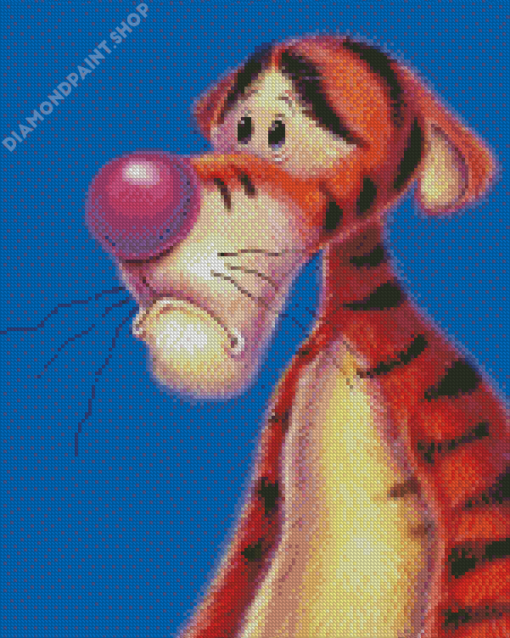 Sad Tigger Diamond Paintings