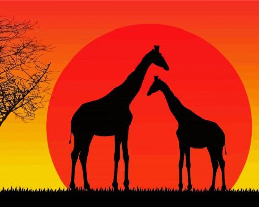 Safari Sunset Diamond Paintings