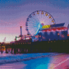 Santa Monica Pier At Sunset Diamond Painting