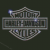 Silver Harley Davidson Logo Diamond Paintings