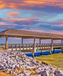 St Simons Island Pier Diamond Paintings