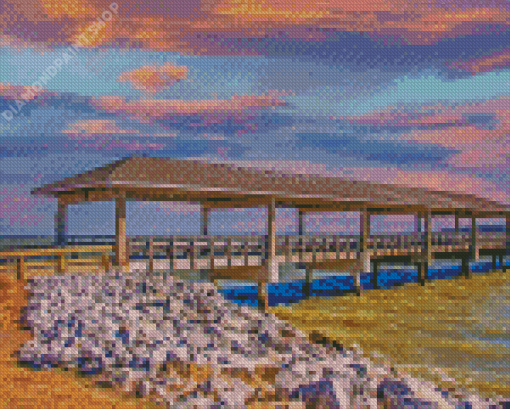 St Simons Island Pier Diamond Paintings