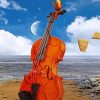 Violin Beach Diamond Painting