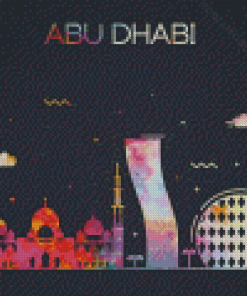 Abu Dhabi Poster Art Diamond Painting